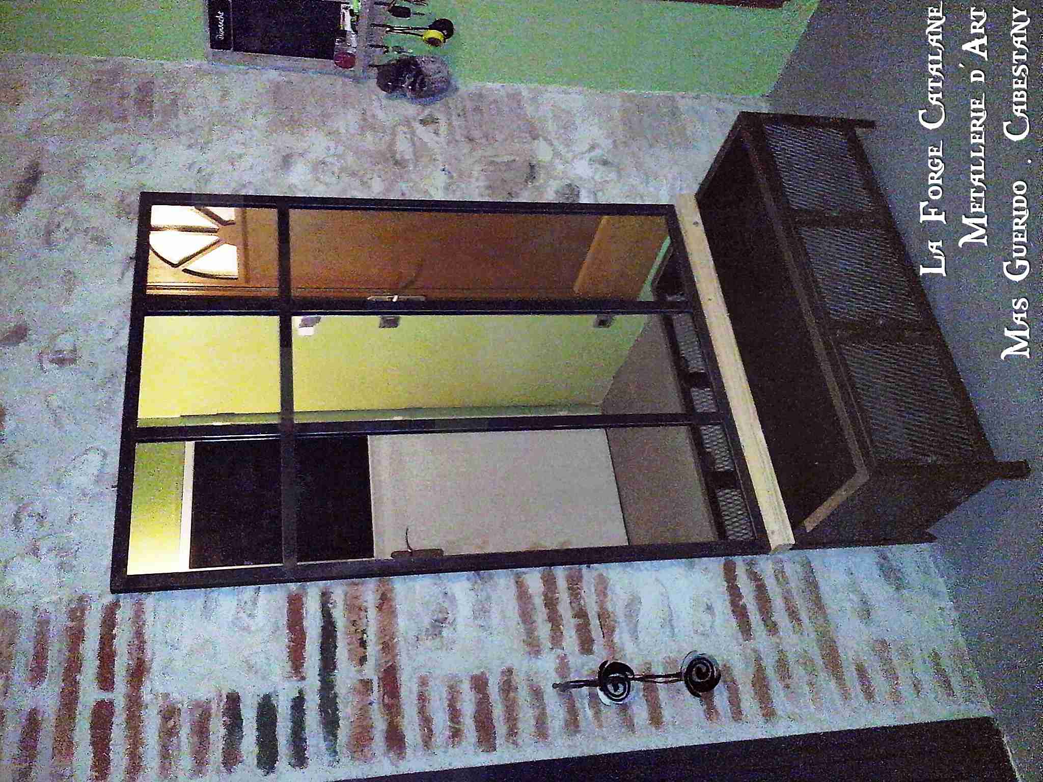 meuble a chaussure plateau bois industriel forge catalane 4.jpg